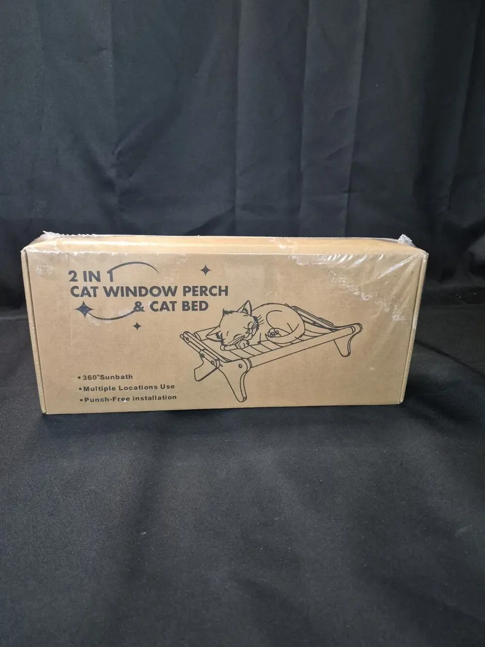 New Sealled Cat Window Perch Seat 2 In 1 Window Cat Bed Shelves Furniture Bed